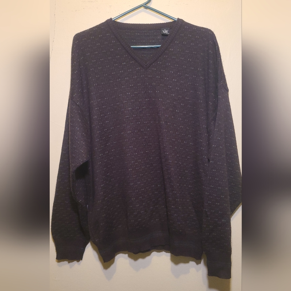 Purple Bulgarian Wool Blend Sweater